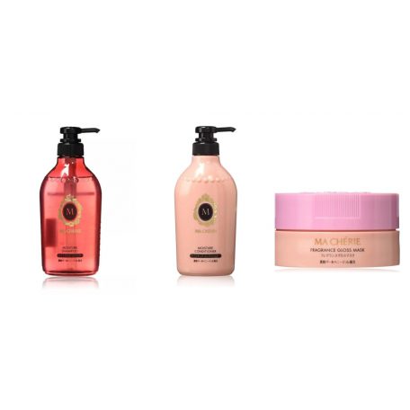 Shiseido - Ma Cherie Shampoo, Conditioner, Mask EX Moisture Set