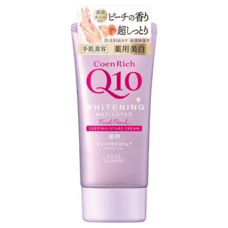 Kosé - CoenRich Q10 Whitening Deep Moisture Hand Cream Fresh Peach 80g