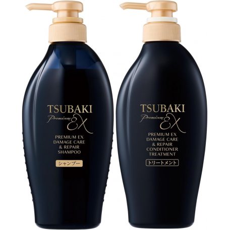 Shiseido Tsubaki Premium EX Damage Care & Repair Shampoo, Conditioner Treatment Set 2x450ml