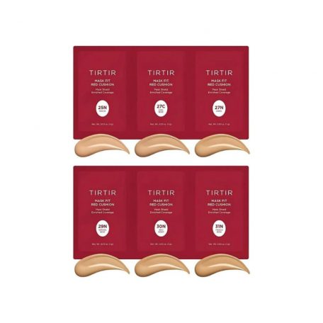 TIRTIR - Mask Fit Red Cushion 6 Shade Trial Kit 6x1g Medium #25N - #31N